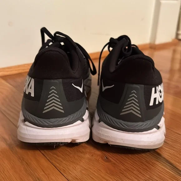HOKA Black and White Running Shoes Men’s 11.5 - Picture 6 of 11